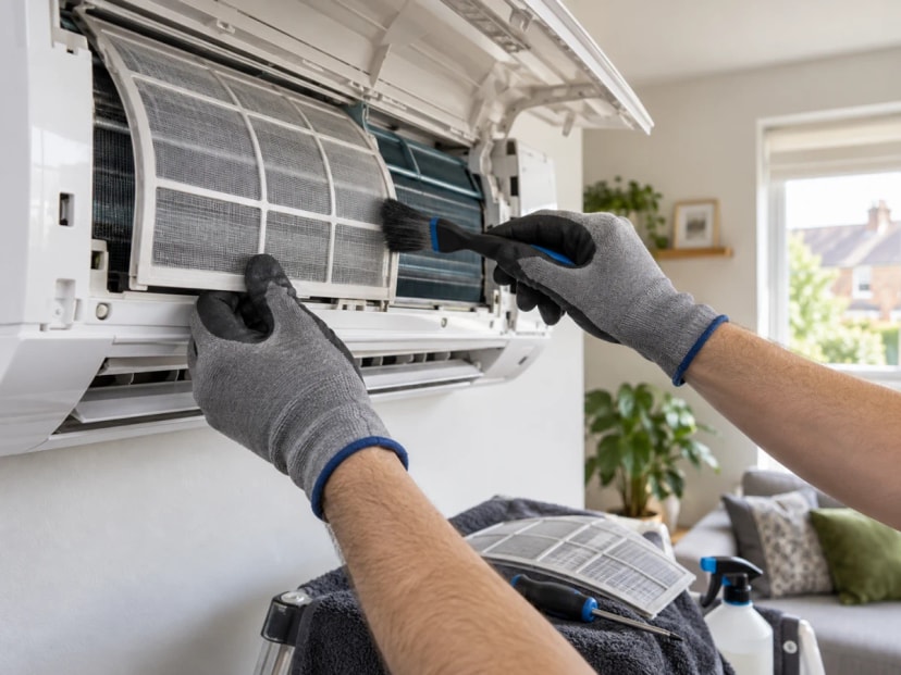Air conditioning servicing